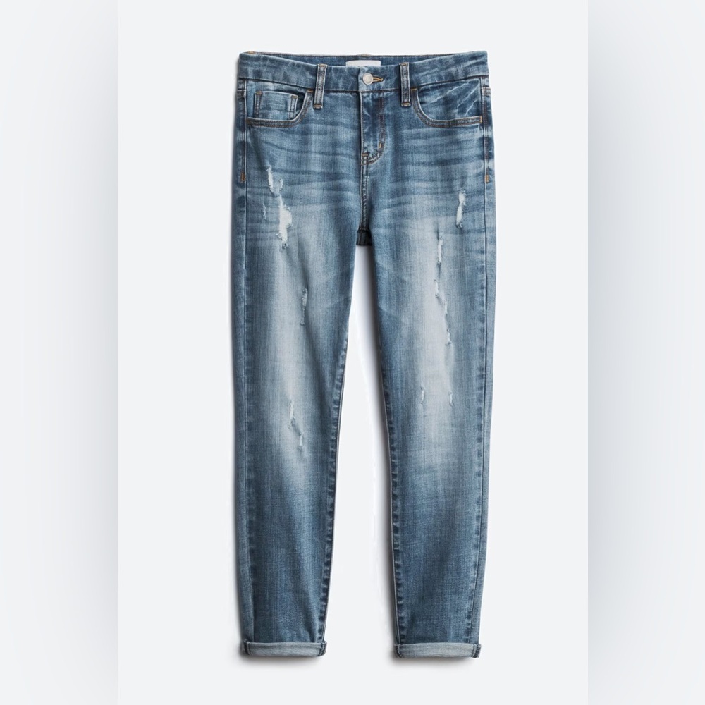 Studio Blue - Kenova Skinny Distressed Rolled Jean - Indigo - 12